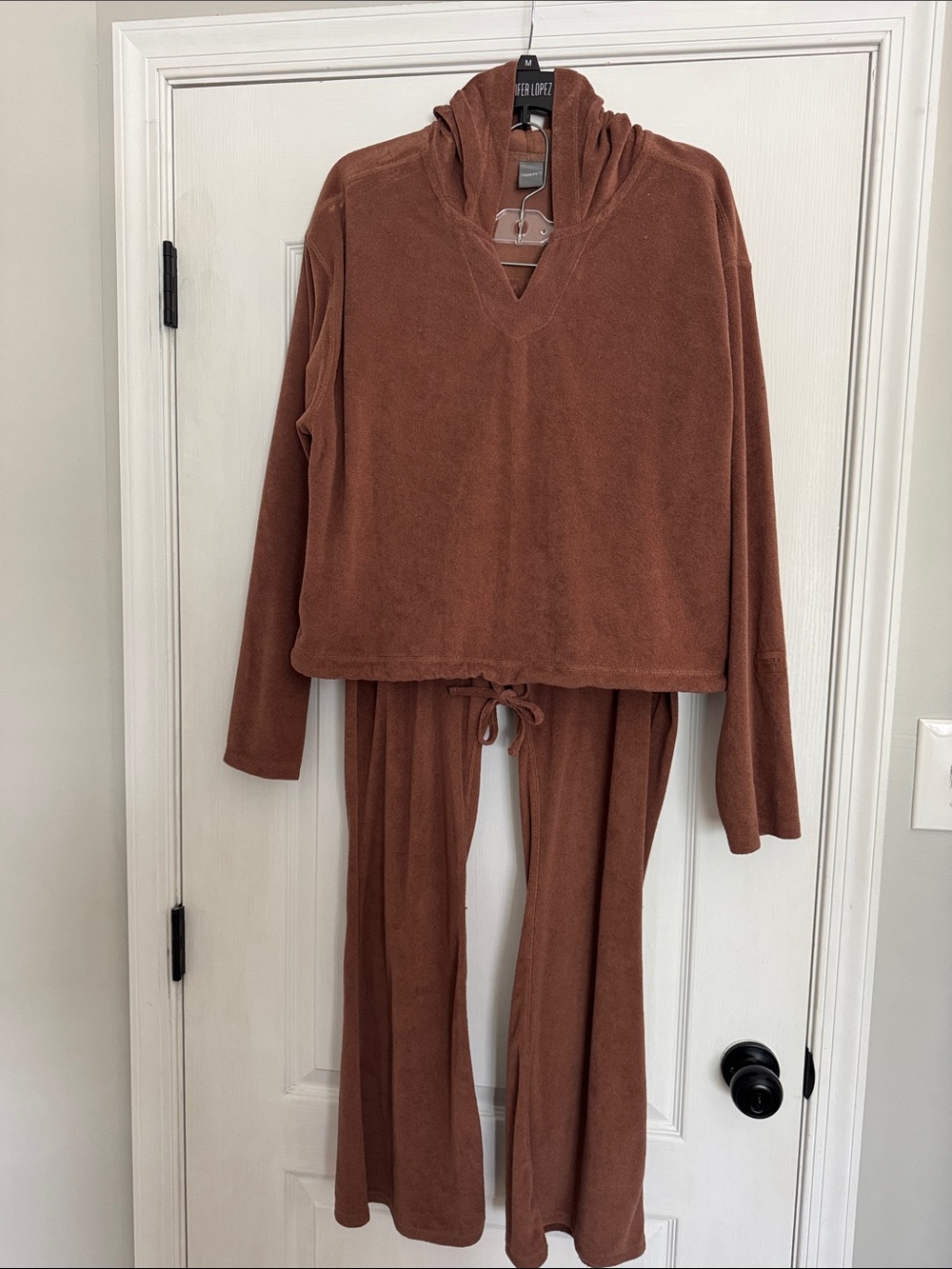 Savage x Fenty terrycloth light brown jumpsuit XL